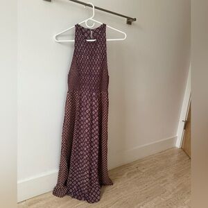 Kimchi Blue by Urban Outfitters - boho ruched racer-back paisley maxi-dress